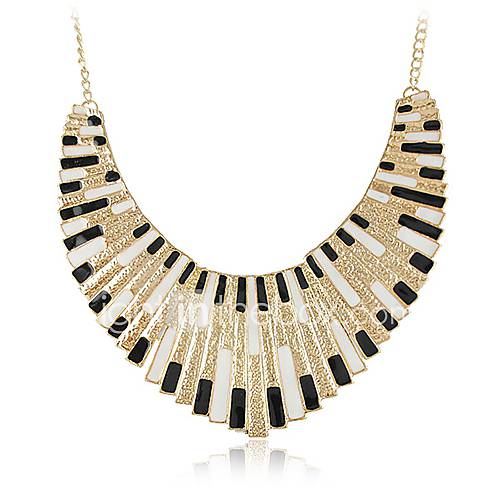 Yumfeel Womens Charming Multilayer Metal Tassel Link Necklace