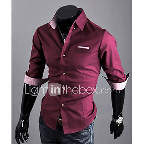 Midoo Short Sleeved Elegant Shirt(Red)