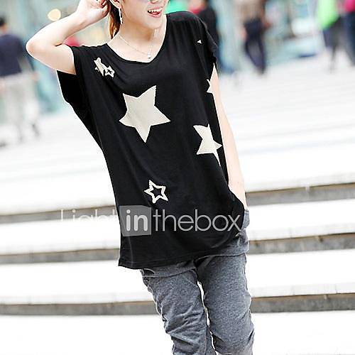 Womens Printing Female Stars Tshirt