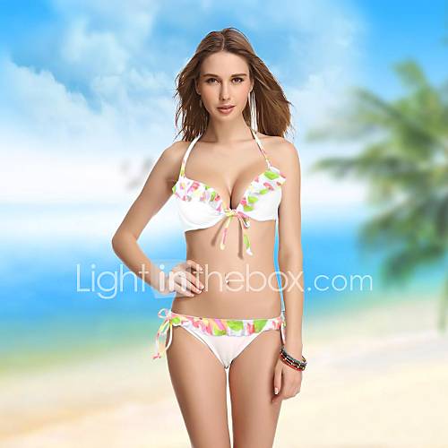 VBM Brand Womens White Push up Underwire Swimwear Bikini Beauty Swimming Suit