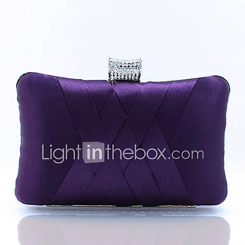 Jiminy Womens Top Grade Simple Handmade Evening Clutch Bag(Purple)