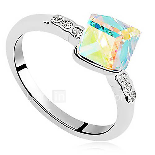 Xingzi Womens Charming Multi Color The Water Cube Made With Swarovski Elements Crystal Ting