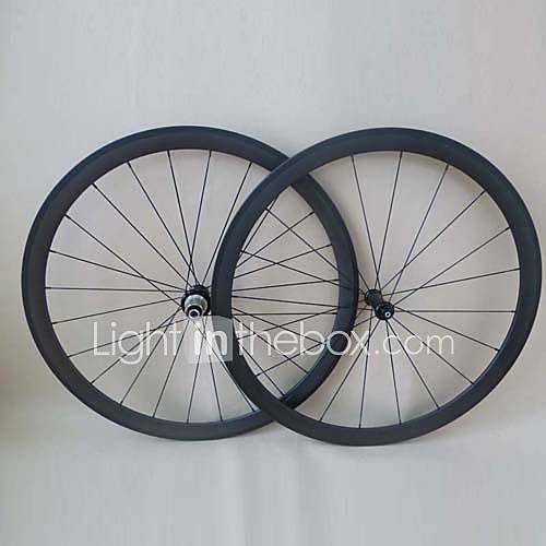 UD matte 700C ultralight straight pull 20.5mm wide R36 38mm tubular carbon hubs wheelset