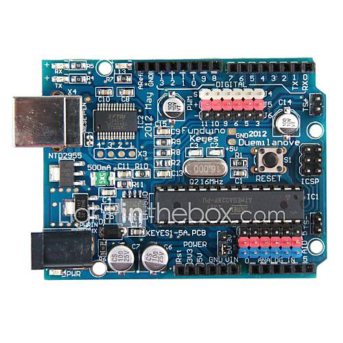 Arduino Duemilanove with AVRmega328P PU (20MIPS)