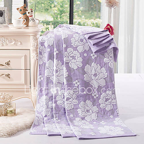 Siweidi Peony Jacquard Cloth Cotton Towel(Screen Color)