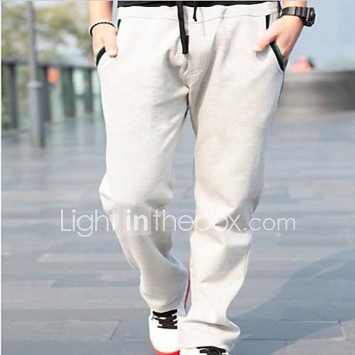 Mens Slim Casual Long Korean Style Pants