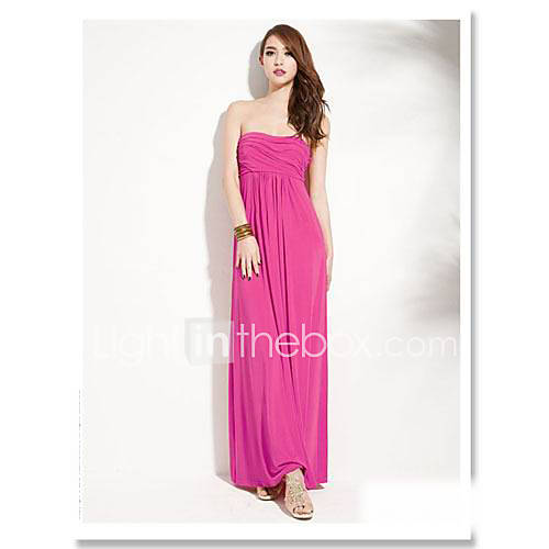 Successful Bohemian Party Tube Tops Temperament Dress (Fuchsia)