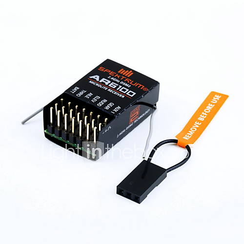 AR6100 2.4GHz 6CH RC Receiver Support DSX 7/DSX9 /DSX11 /DSX12 DX6i/ DX7/ DX8