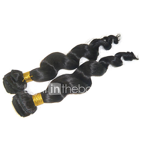 2Pcs 5A Human Hair 18 Wavy Hair Weaves