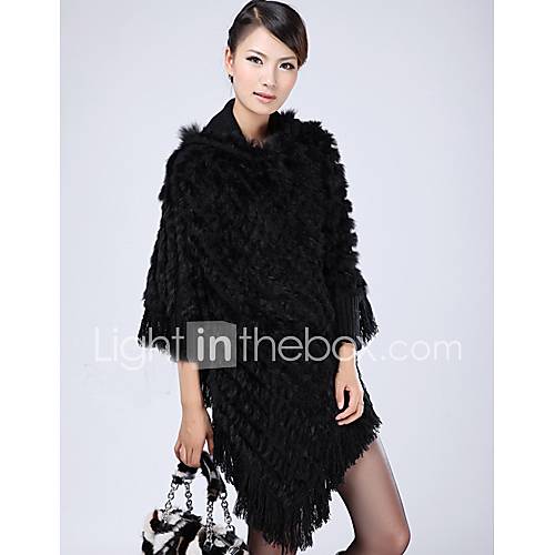 Rabbit Fur Party/Casual Shawl/Hood(More Colors)