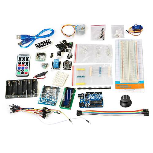 Microcontroller Development Type B Experiment Kit for Arduino (Works with Official Arduino Boards)