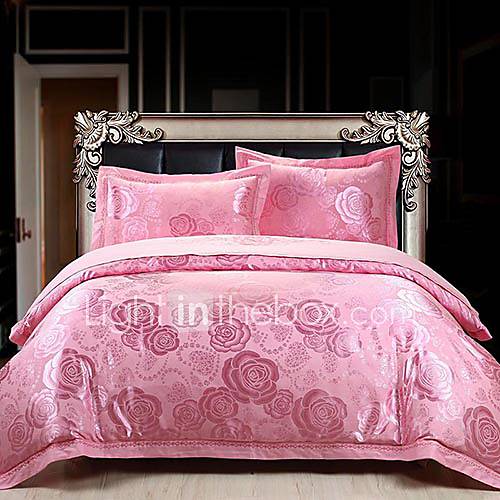 Mankedun Rose Fairy Small Silk Floss 4 PCS Set Bedding