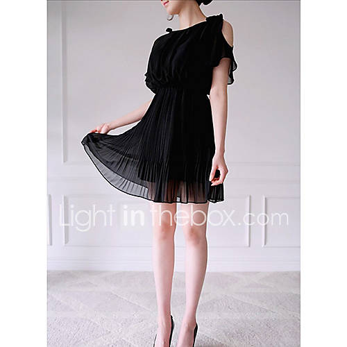 Womens Sexy Chiffon Slim Dress