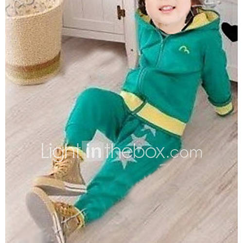 Childrens Star Print Casual Hoodies Clothing Sets