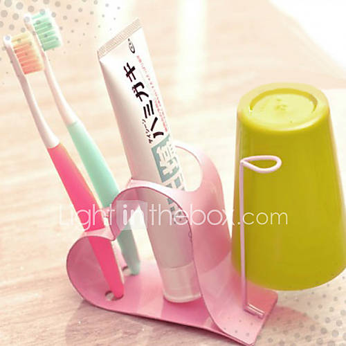 Stainless Steel Toothbrush Holder Random Colour, L13.2cm x W13.2cm x H6.5cm