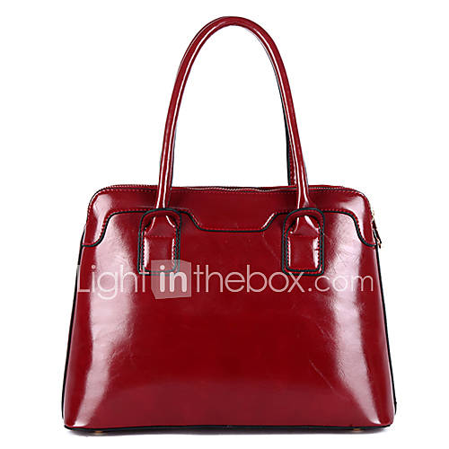 Daidai Womens Vintage PU Leather Wine Tote