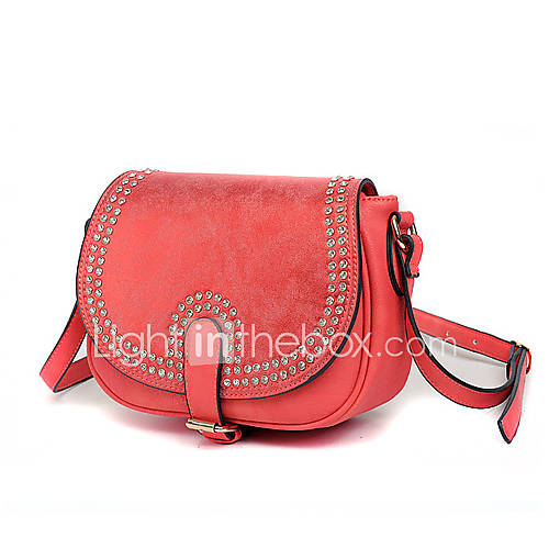 HONGQIU Womens Elegant Casual Satchel Bag(Red)