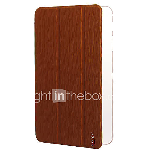 PU Leather Plastic Full Body Case with Stands for Samsung T320 (Orange)