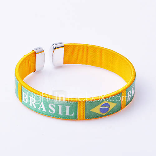 Brazil 2014 World Cup Knitting Couple Bracelets