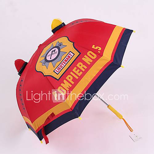 Childrens Fireman Featured Cartoon Uv Umbrella