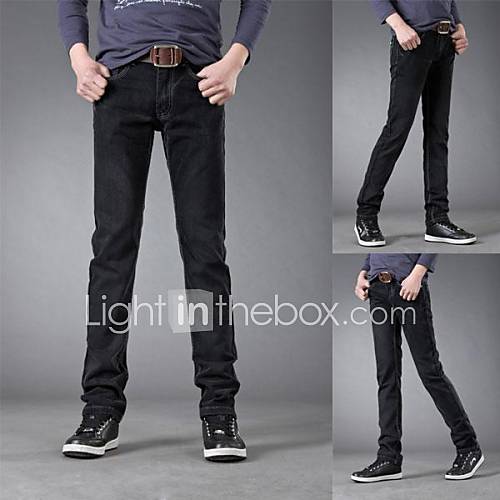 New Fashion Mens Casual Leisure Straight Jeans