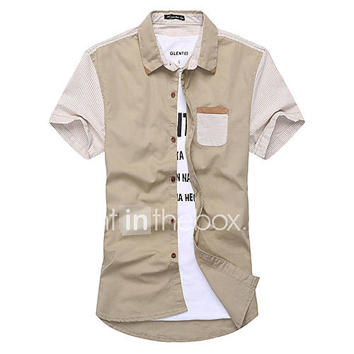 ARW Mens New Style Short Sleeve Khaki Shirt