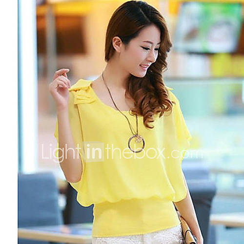 Rxhx Slim Chiffon Ruffle Coat (Yellow)