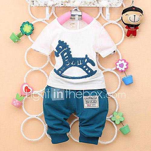 Boys Fashion T ShirtsPants Sets Lovely Summer Two Pieces Sets Clothing Set