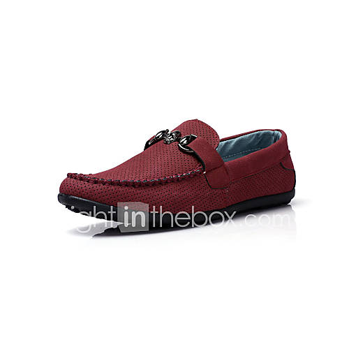 Leatherette Mens Flat Heel Comfort Loafers Shoes(More Color)