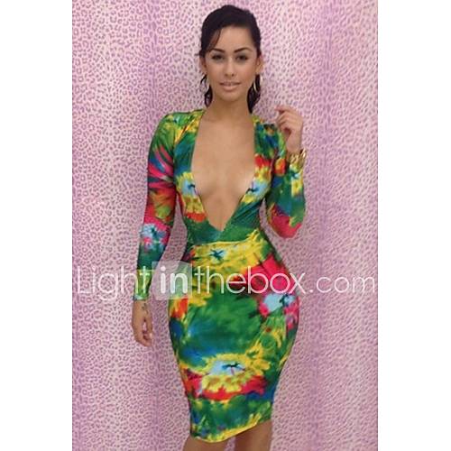 Womens Sexy Fashion Export Hot Sale Printing Dress