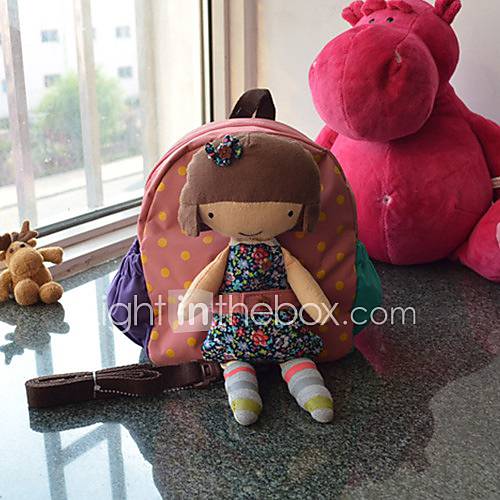 Childrens Cute Dot Ragdoll Schoolbag Safety Harness Backpack