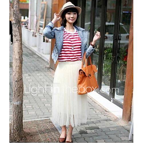 Womens Summer New Gauze Tutu Beach Bohemian Skirt