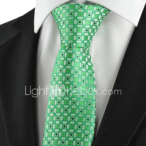 Tie New Graphic Green Mens Tie Suit Necktie Formal Wedding Party Holiday Gift
