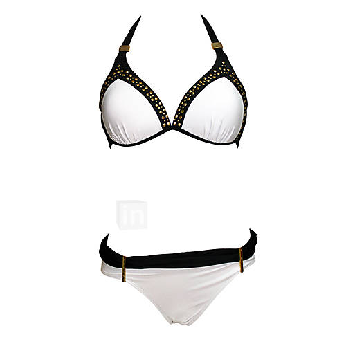 Womens Elegant Sexy Black White Bikini