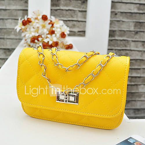 Fashion Check Pattern Chain Shoulder Bag