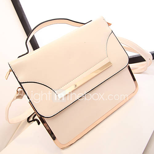 Fenghui Womens Basic Envelope Bag Messenger Beige Tote