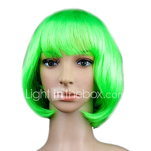 Masquerade Synthetic Wig Bob Haircut(Green)