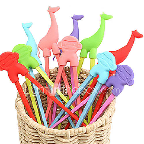 Silica Gel Animal Shaped Chopstick Random Colour, L10cm x W14cm x H1cm