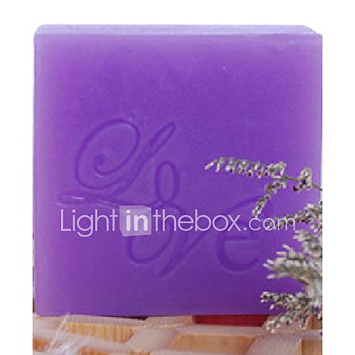 Lavender Handmade Soap Whitening Moisturizing Balance Oil Secretion Anti acne 100g