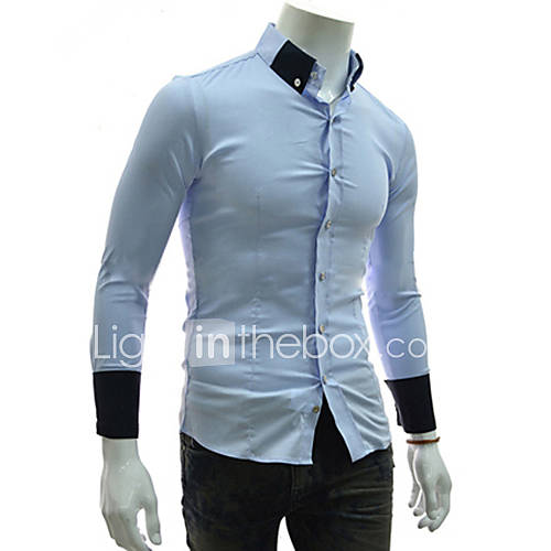 Mens Lapel Slim Shirt