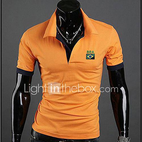 Mens Football World Cup Fitted Polo Shirt