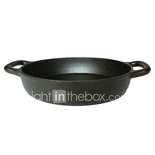 13 Cast Iron Paella Pan with Handle,Cast Iron Dia 33cm x H7cm