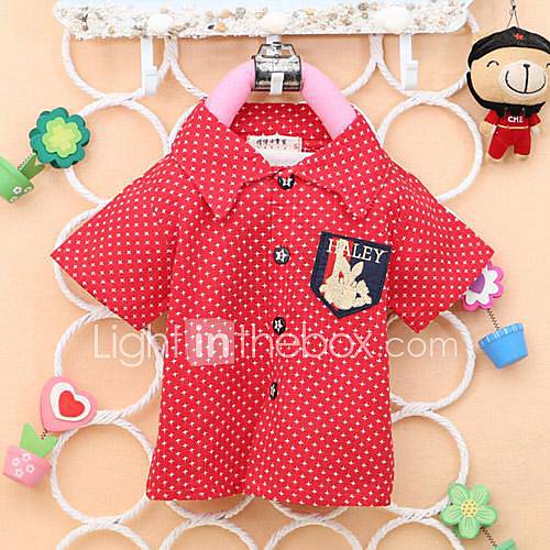 Boys Fashion Dots Shirts Lovely Summer Shirts