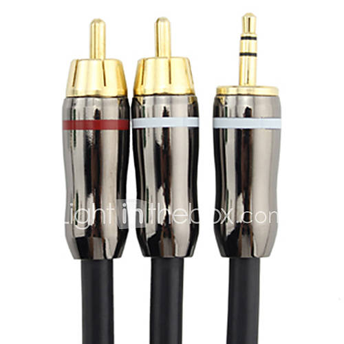 C Cable 3.5mm Male to 2xRCA Male Audio Cable (1M)