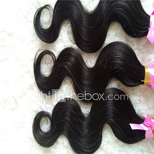 24 Inch Peruvian Body Wave Weft 100% Virgin Remy Human Hair Extensions 3Pcs