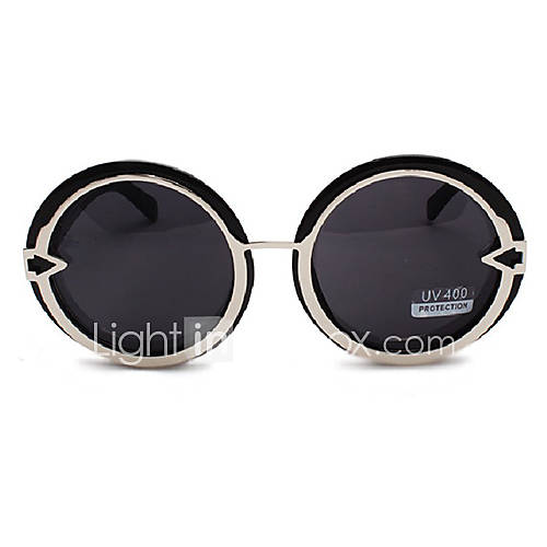 Helisun Womens Fashion Vintage Round Shape Sunglasses2109 1 (Black)