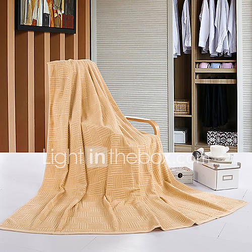 Siweidi Comfortable Single Cotton Jacquard Towel(Camel)