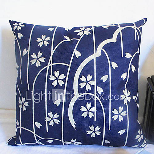 Country Flower Pattern Decorative Pillow Cover