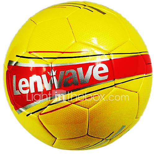 2014 World Cup Lenwave High Quality PU International Standard Soccer Ball (Yellow)