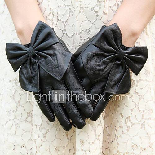 Womens Fashion And Personality Bowknot Warm Gloves